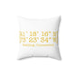 Redding Coordinates Spun Polyester Square Pillow