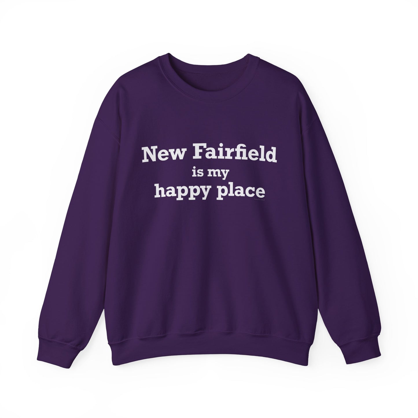 New Fairfield Is My Happy Place Unisex Heavy Blend™ Crewneck Sweatshirt