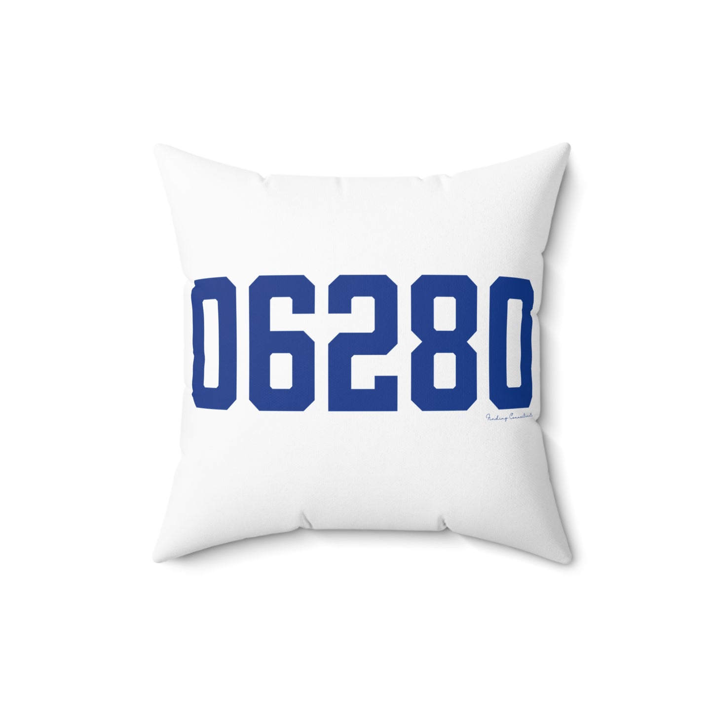 06280 Windham Connecticut Zip Code Spun Polyester Square Pillow