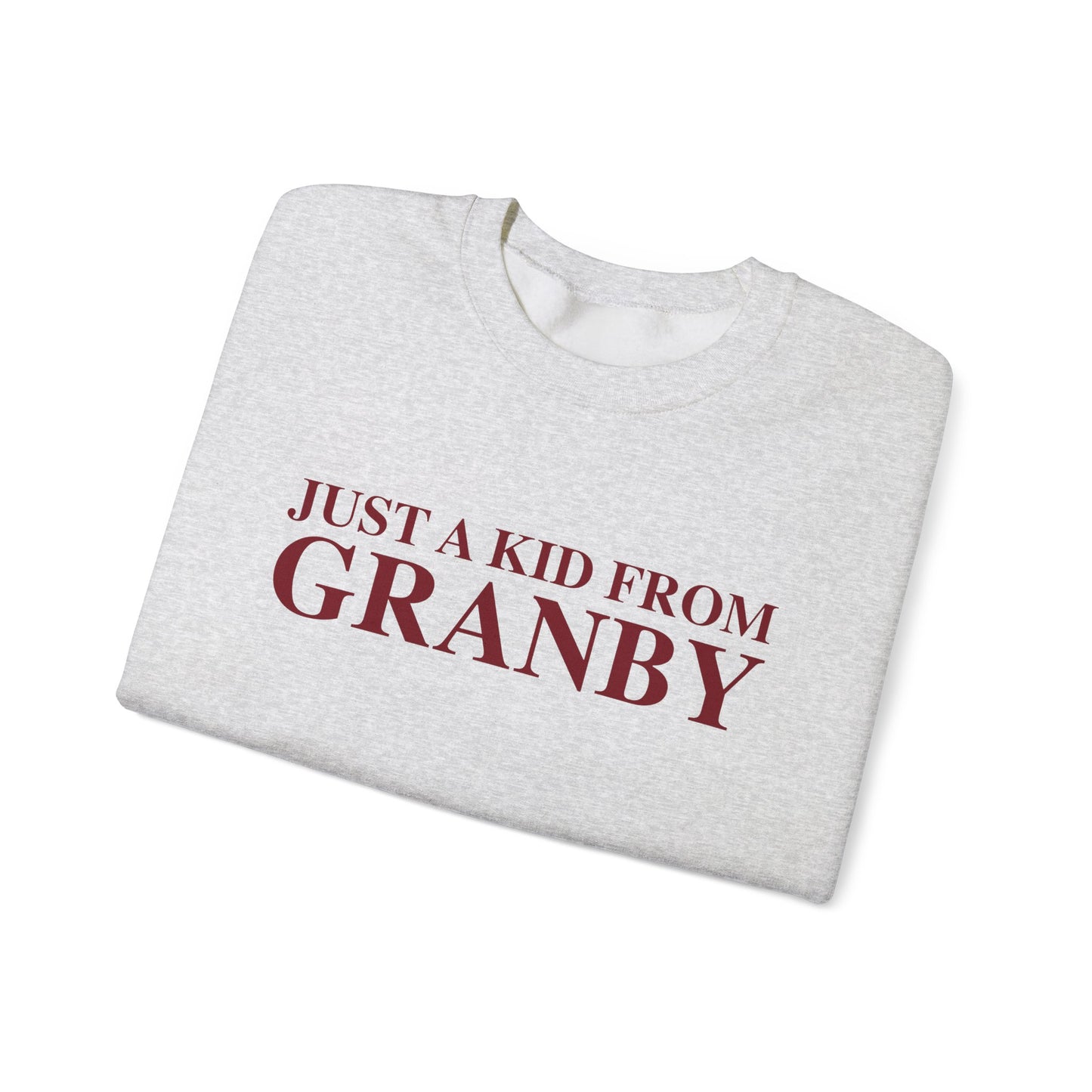 Just a kid from Granby Unisex Heavy Blend™ Crewneck Sweatshirt