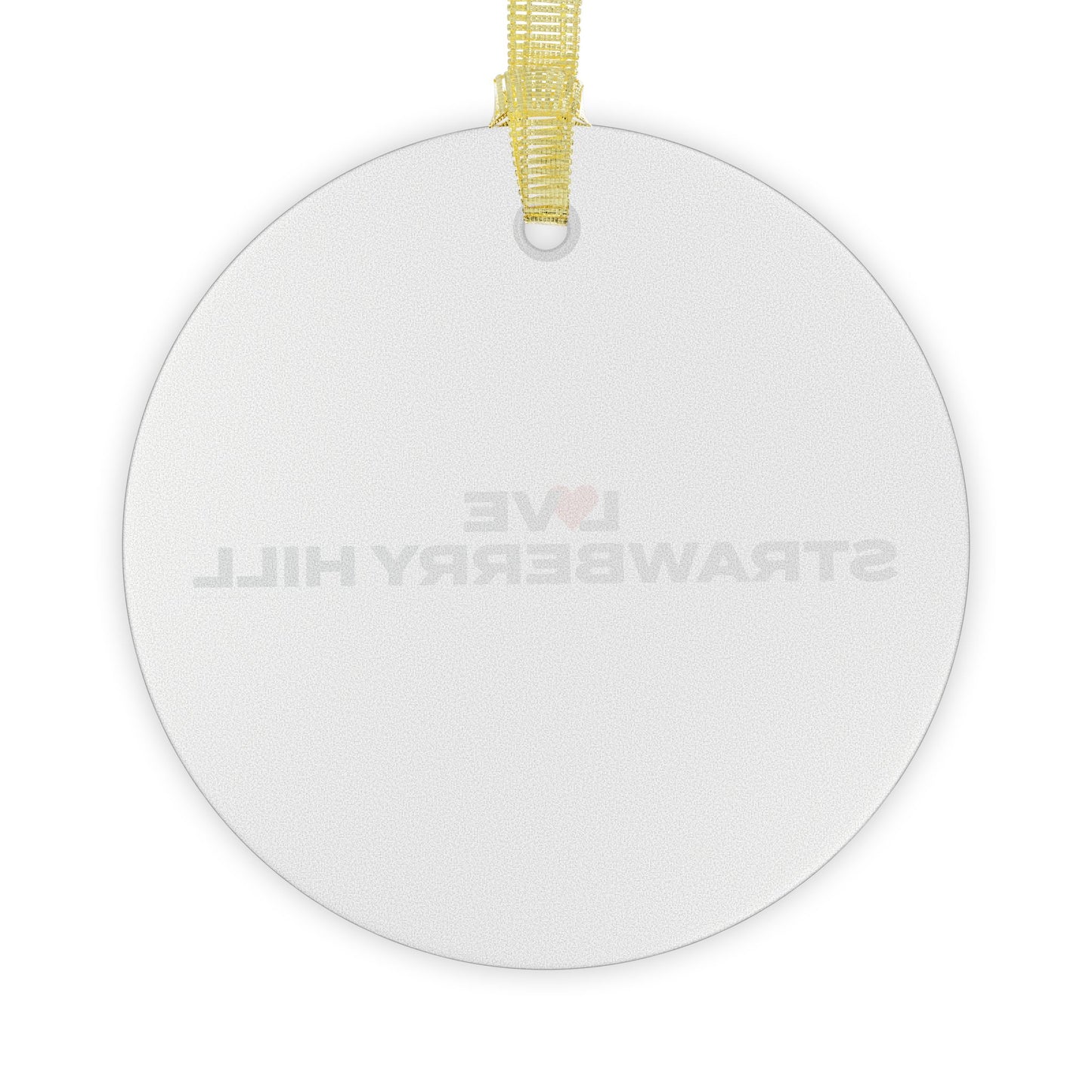 Love Strawberry Hill Glass Ornaments