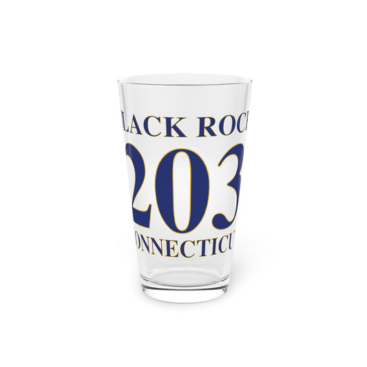 Black Rock 203 Connecticut Pint Glass, 16oz