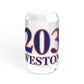 203 Weston Red, White & Blue  Sipper Glass, 16oz