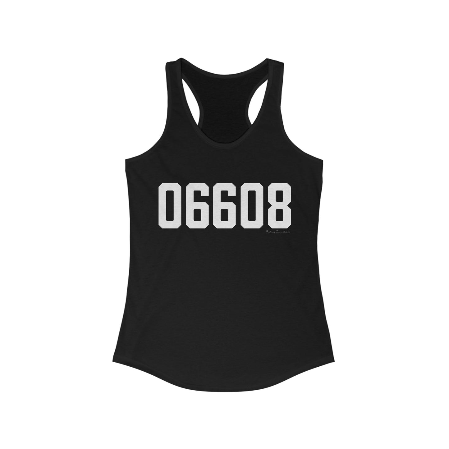 06608 Bridgeport CT Zip Code Women's Ideal Racerback Tank Top
