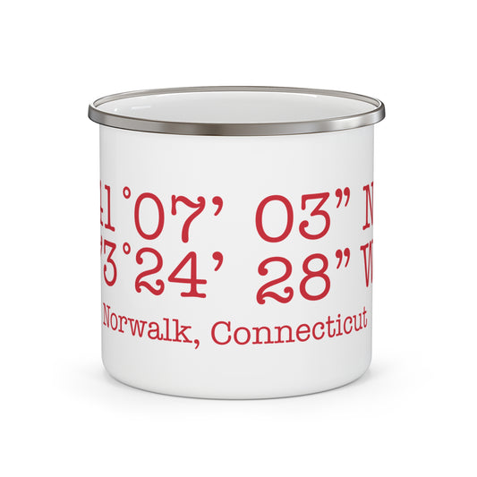Norwalk Coordinates Enamel Camping Mug