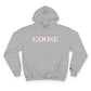 Just a kid listening to Goose - Peach & Pink Champion Hoodie