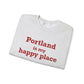 Portland is My Happy Place Unisex Heavy Blend™ Crewneck Sweatshirt