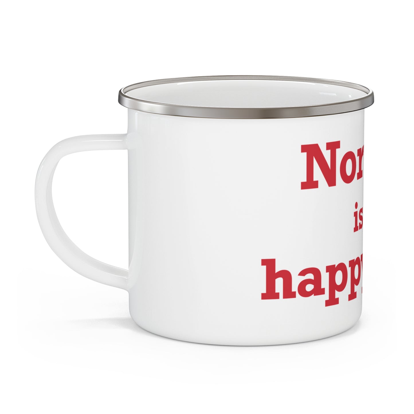 Norwalk is my Happy Place Enamel Camping Mug