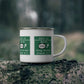 Vintage Merritt Parkway Exit 27 Sign Enamel Camping Mug