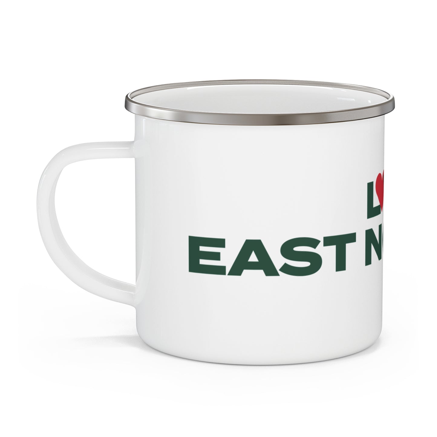 Love East Norwalk Enamel Camping Mug