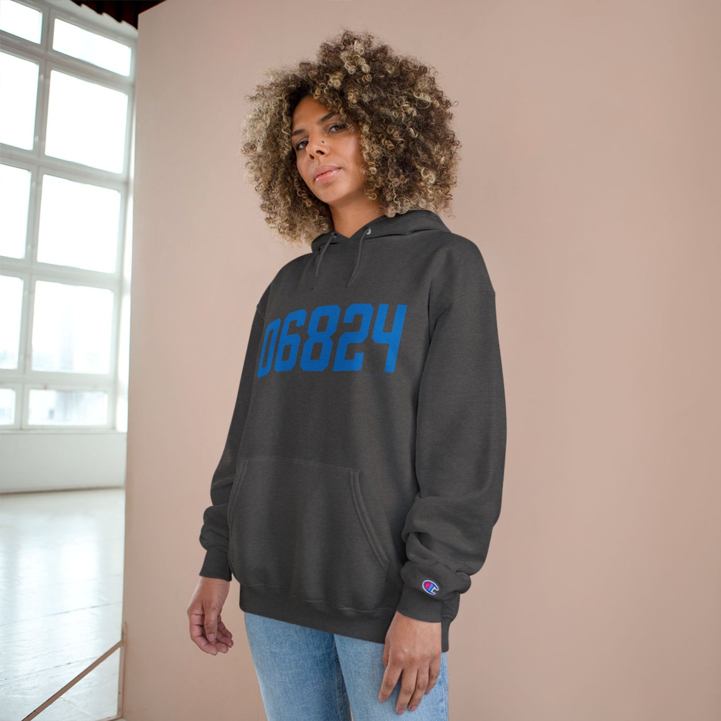 06824 Fairfield Connecticut Zip Code Champion Hoodie Sweatshirts
