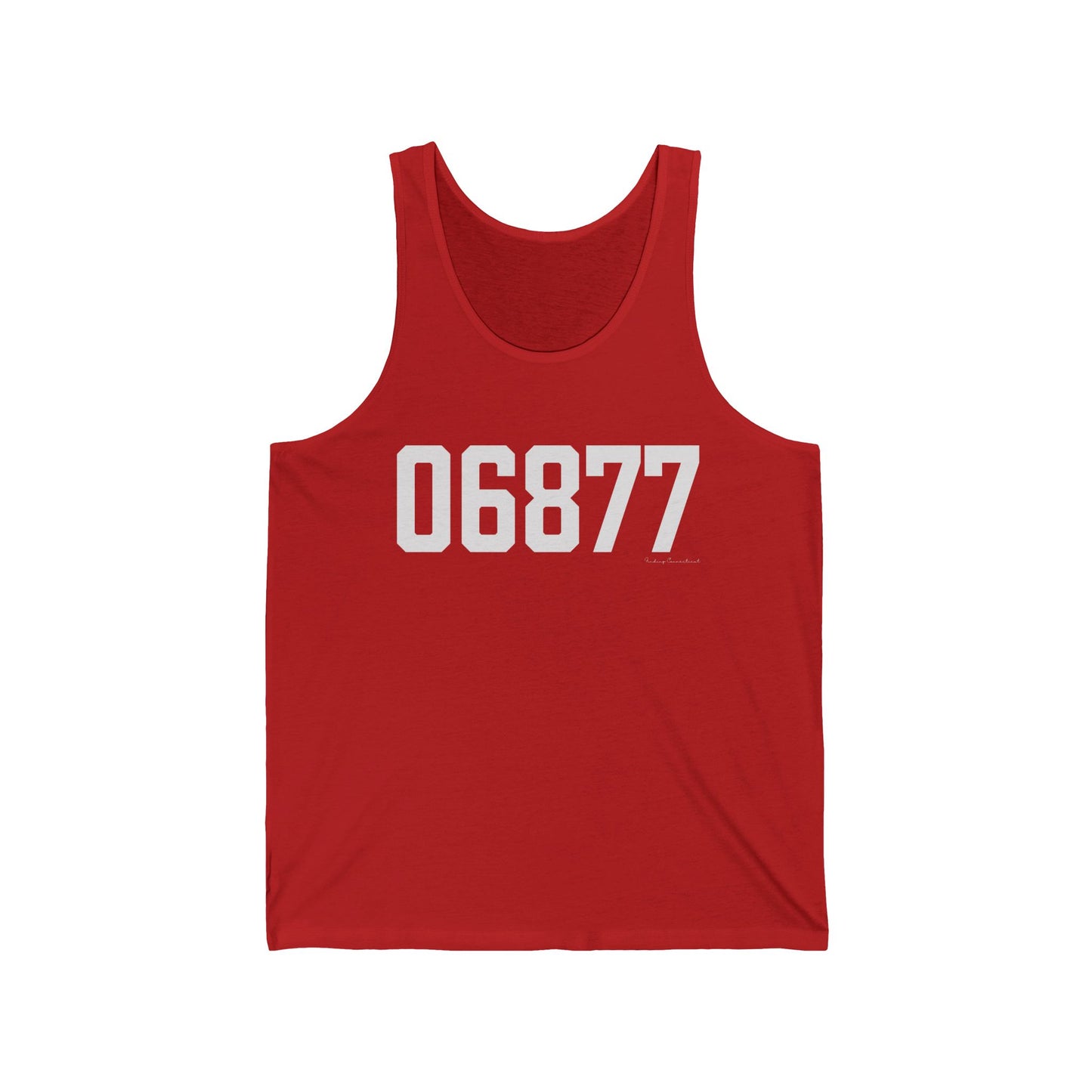 06877 Ridgefield CT Zip Code Unisex Jersey Tank Top