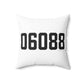 06088 East Windsor Connecticut Zip Code Polyester Square Pillow