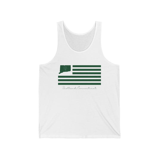 Scotland Connecticut St. Patrick’s Day Flag Unisex Jersey Tank Top