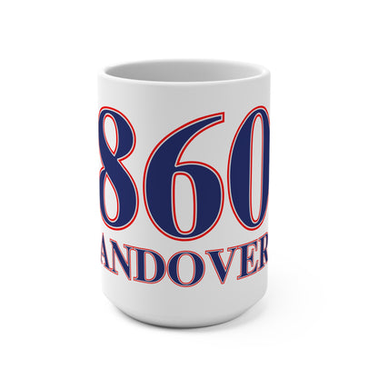 860 Andover Red, White & Blue Mug 15oz