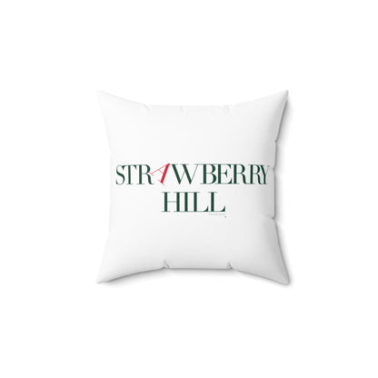 41 Tilt Strawberry Hill Spun Polyester Square Pillow