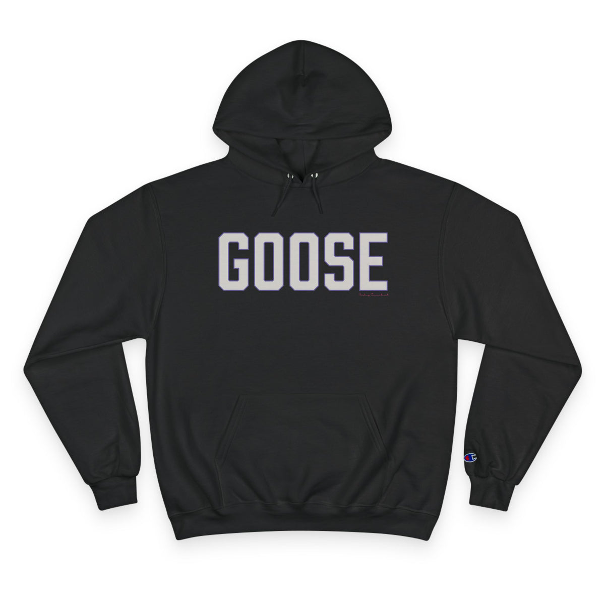 Goose Zip Code Gray & Purple Champion Hoodie