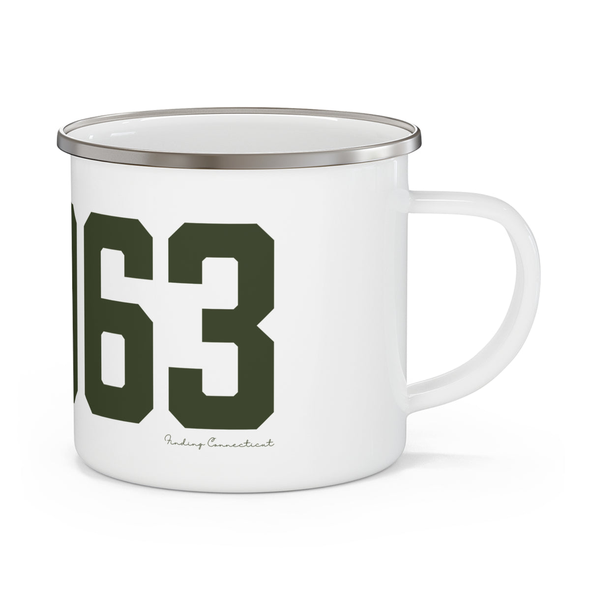 06063 Barkhamsted Connecticut Zip Code Enamel Camping Mug