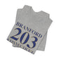 Branford 203 Connecticut Unisex Jersey Short Sleeve Tee