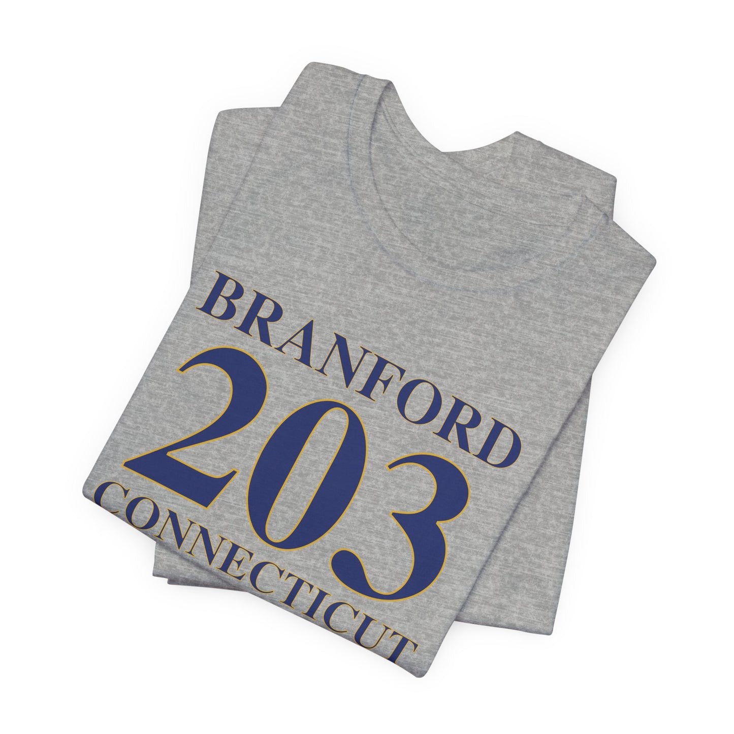 Branford 203 Connecticut Unisex Jersey Short Sleeve Tee