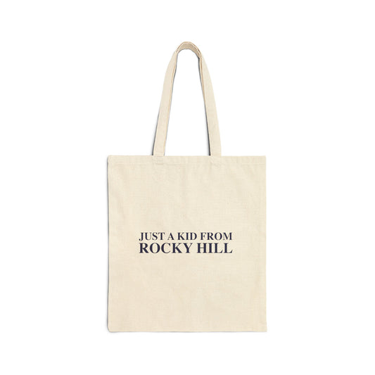 Just a kid from Rocky Hill Cotton Canvas Tote Bag