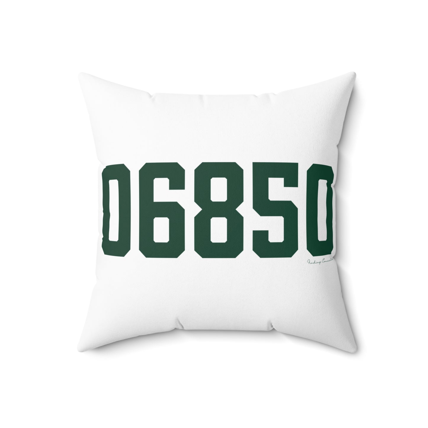 06850 Norwalk Connecticut Zip Code Spun Polyester Square Pillow
