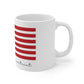 Waterbury Connecticut Flag Mug 11oz