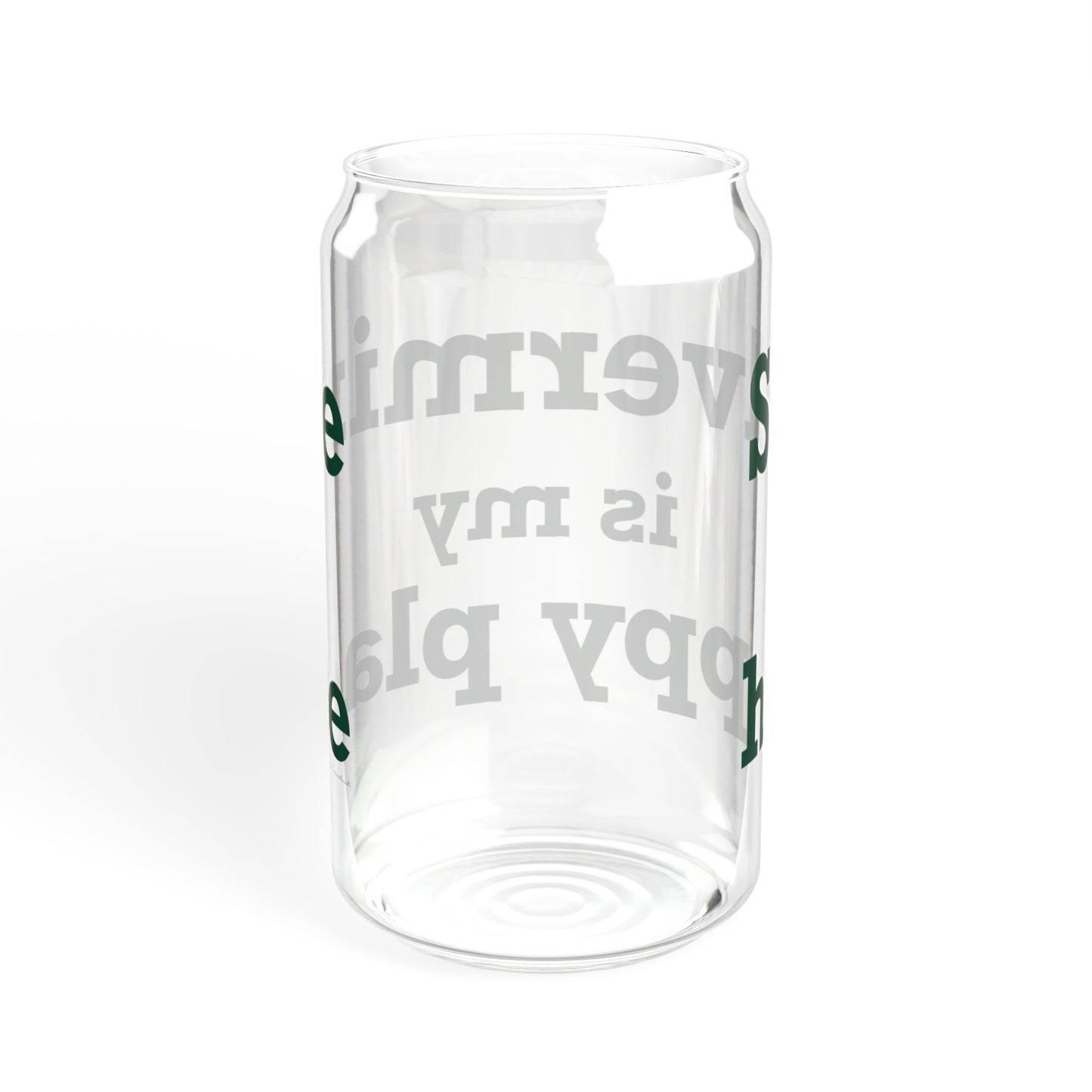 Silvermine is My Happy Place Sipper Glass, 16oz