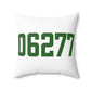 06277 Thompson Connecticut Zip Code Spun Polyester Square Pillow