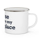 Goose Shows Are My Happy Place - Blue Enamel Camping Mug