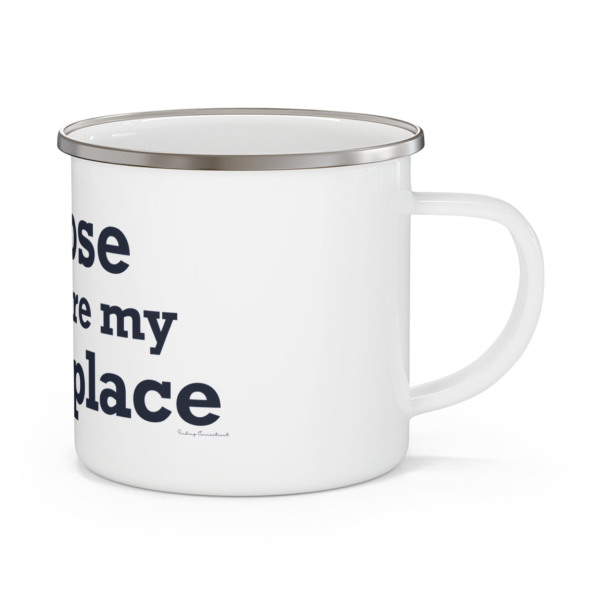 Goose Shows Are My Happy Place - Blue Enamel Camping Mug