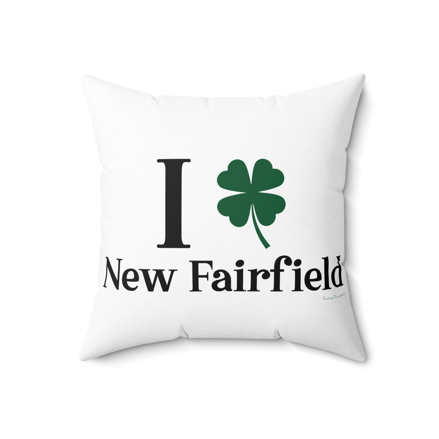 I Clover New Fairfield Spun Polyester Square Pillow