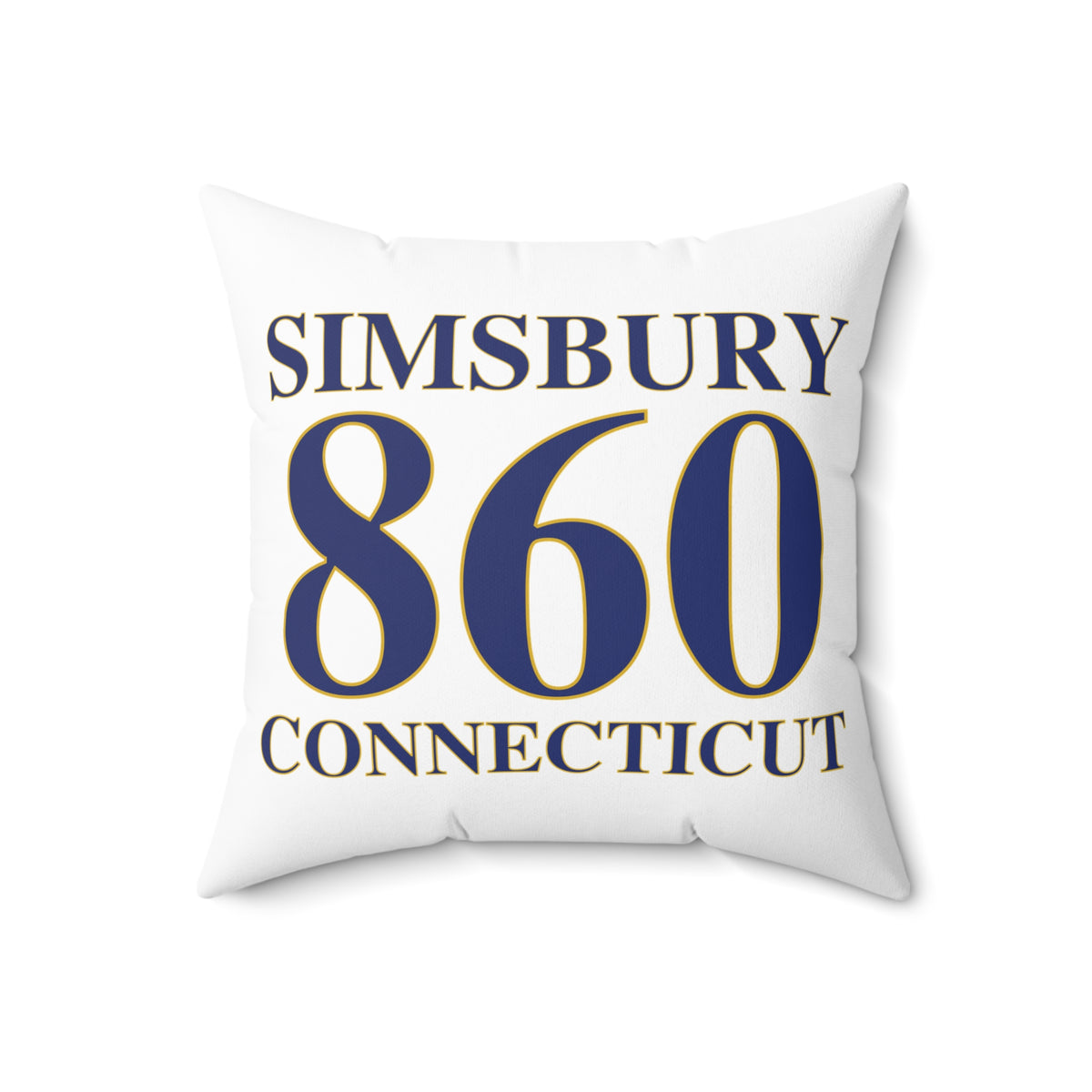 Simsbury 860 Connecticut Polyester Square Pillow