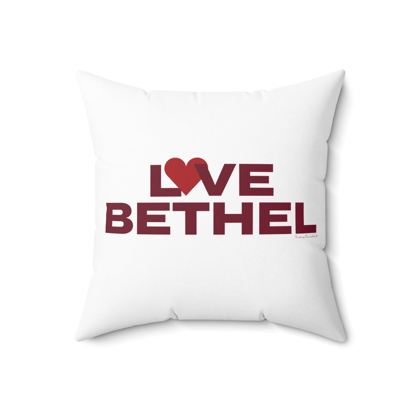 Love Bethel Spun Polyester Square Pillow