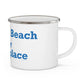 Fairfield Beach is My Happy Place Enamel Camping Mug