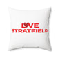 Love Stratfield Spun Polyester Square Pillow