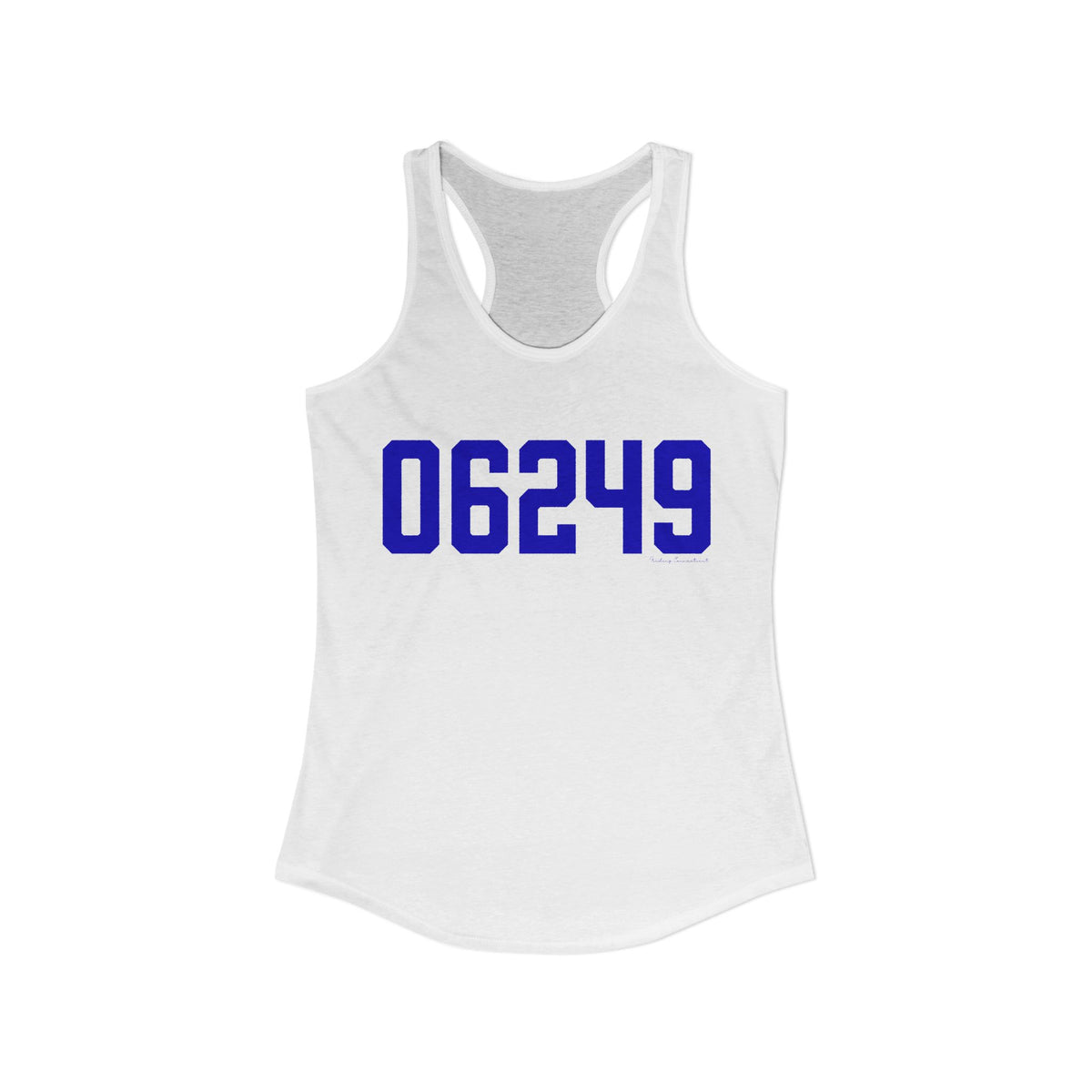06249 Lebanon Connecticut Zip Code Women's Ideal Racerback Tank Top