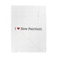 I Heart New Fairfield.  Velveteen Plush Blanket