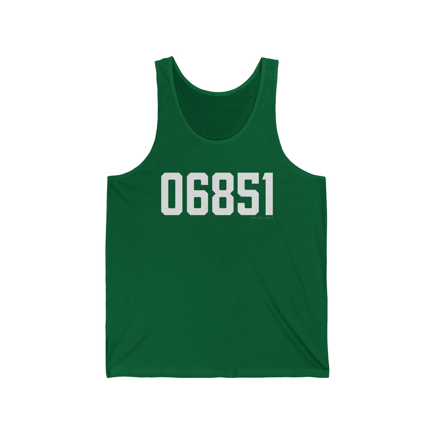 06851 Norwalk CT Zip Code Unisex Jersey Tank Top