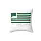 Cromwell Connecticut St. Patrick’s Day Flag Spun Polyester Square Pillow