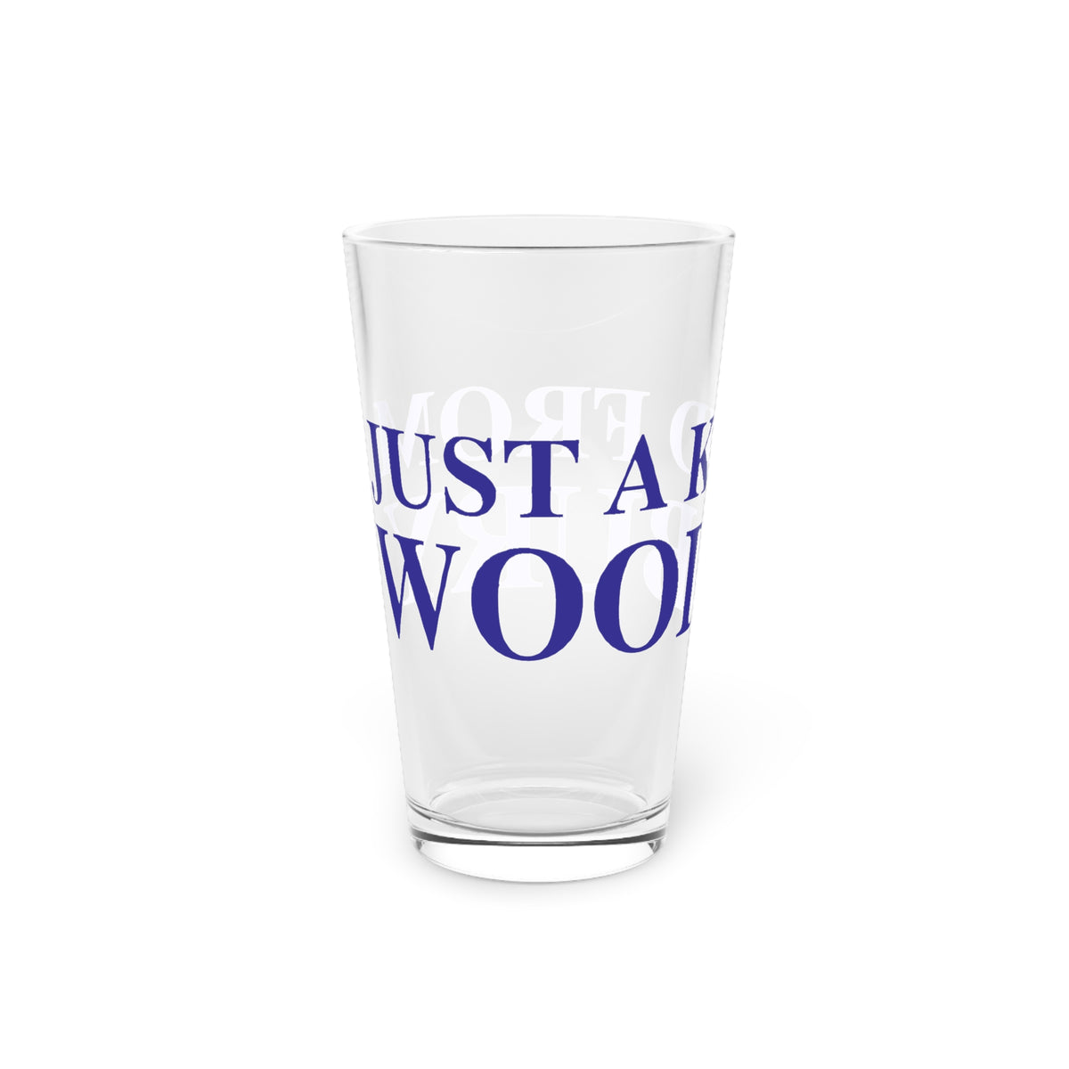 Just a kid from Woodbury Pint Glass, 16oz