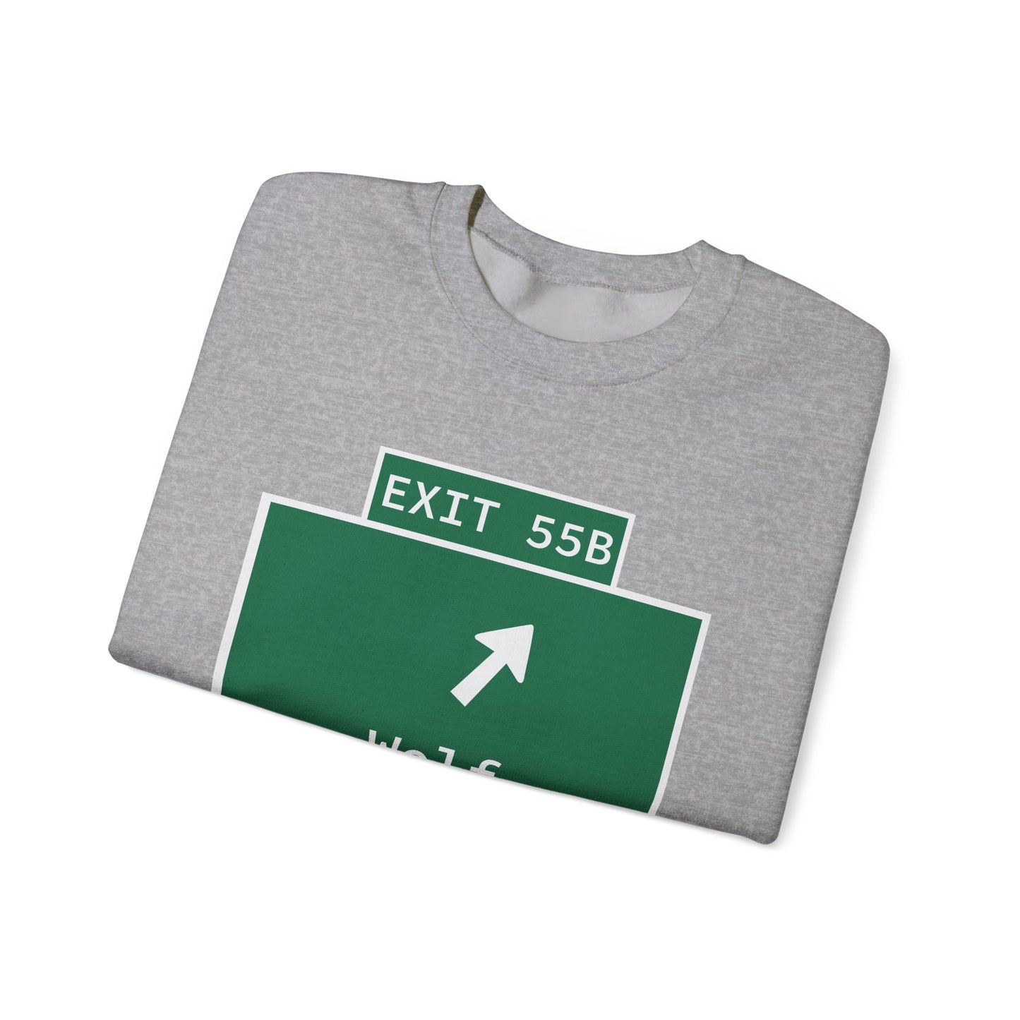 Vintage WCP Exit 55B Sign Unisex Heavy Blend™ Crewneck Sweatshirt