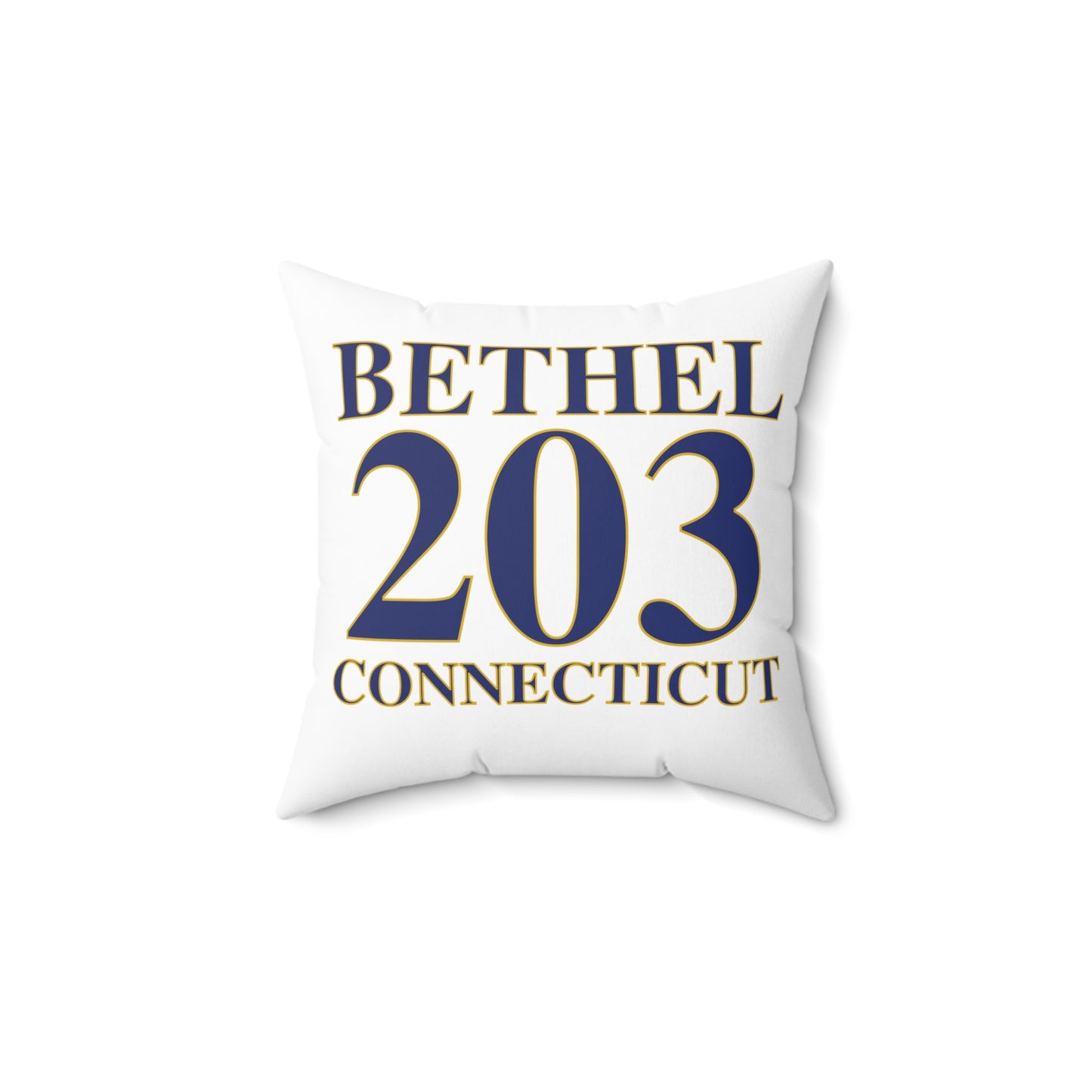 Bethel 203 Connecticut  Spun Polyester Square Pillow