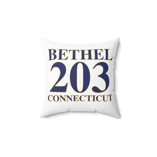 Bethel 203 Connecticut  Spun Polyester Square Pillow