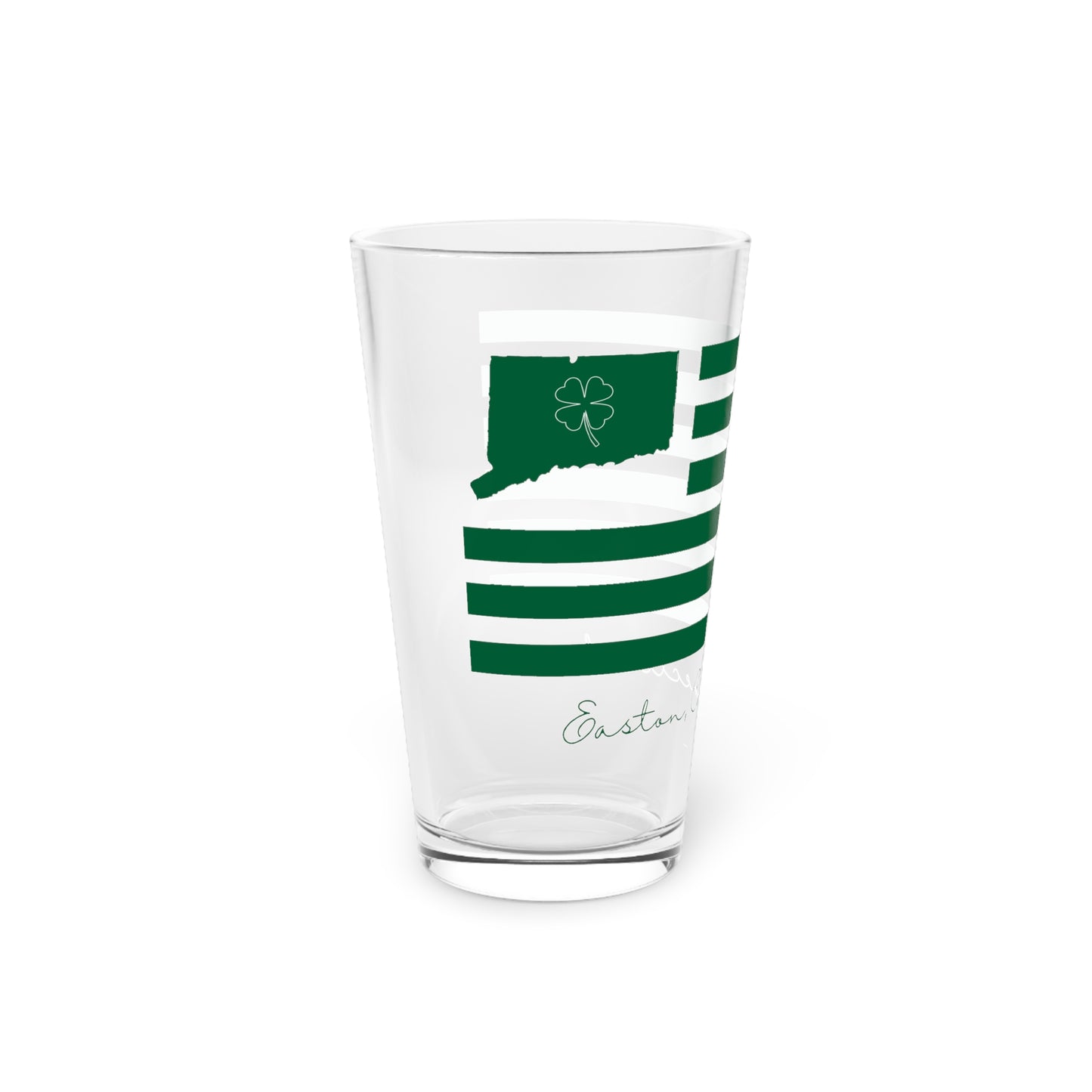 Easton Connecticut St Patrick’s Day Flag  Pint Glass, 16oz