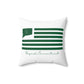 Bozrah Connecticut St. Patrick’s Day Flag Spun Polyester Square Pillow