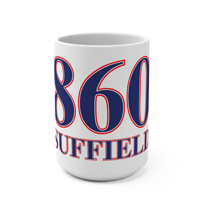 860 Suffield Red, White & Blue Mug 15oz
