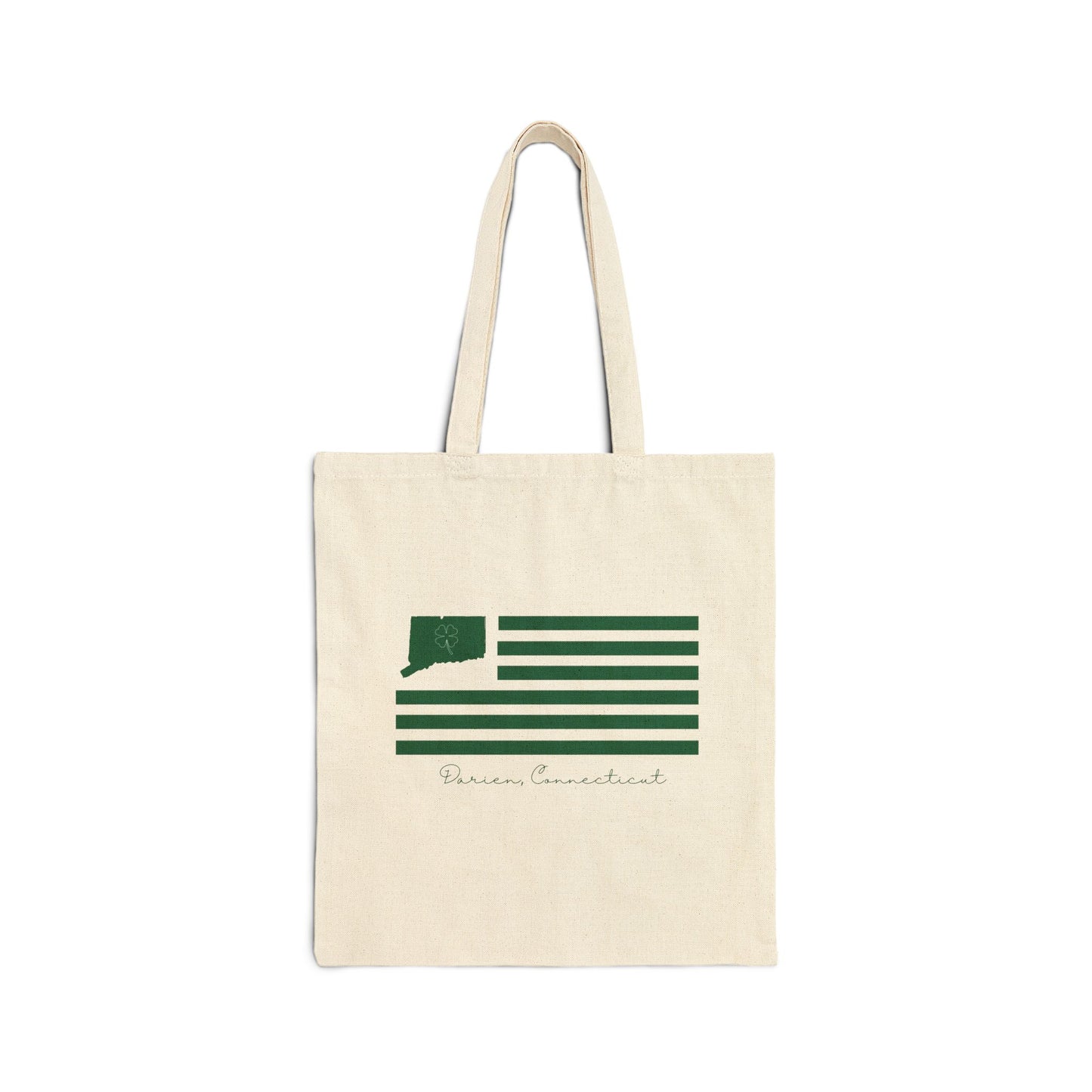 Darien Connecticut St. Patrick's Day Cotton Canvas Tote Bag