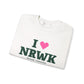 I Heart NRWK Unisex Heavy Blend™ Crewneck Sweatshirt