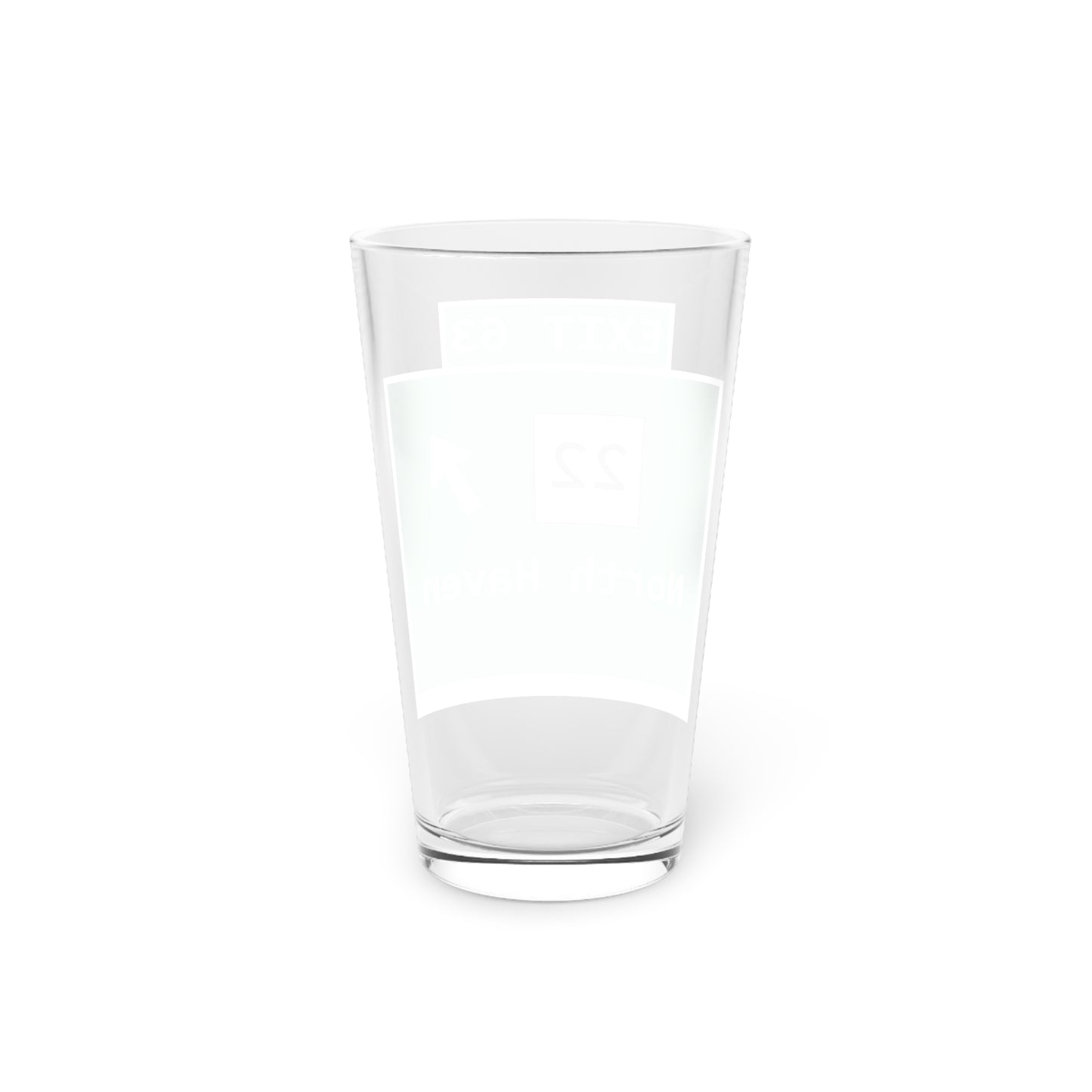 Vintage WCP Exit 63 Sign Pint Glass, 16oz